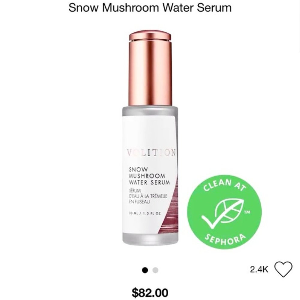 NWOT Volition Snow Mushroom Water Serum